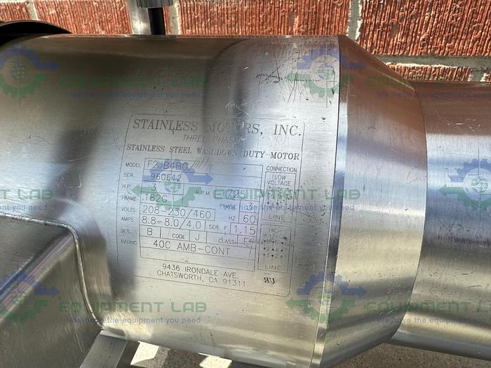 Used Viking  S2S Rotary Lobe w/Stainless 3 HP Motor, Controller