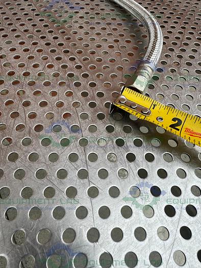 Used Unbranded 60" Stainless Steel Flexible Braided Hose w/ Male Threaded Fitting