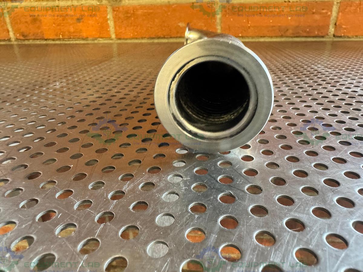 Used Stainless Steel KF40 Vacuum Bellow with 90 Degree Elbow