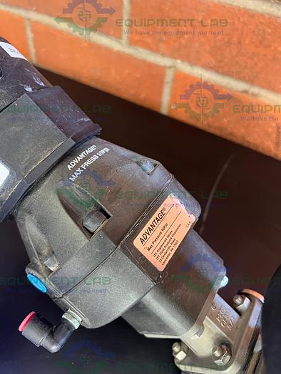 Used Lot of 3- ITT Pure Flo 9920 Diaphragm Valve w/ 4- Way 3/4" Sanitary Fittings