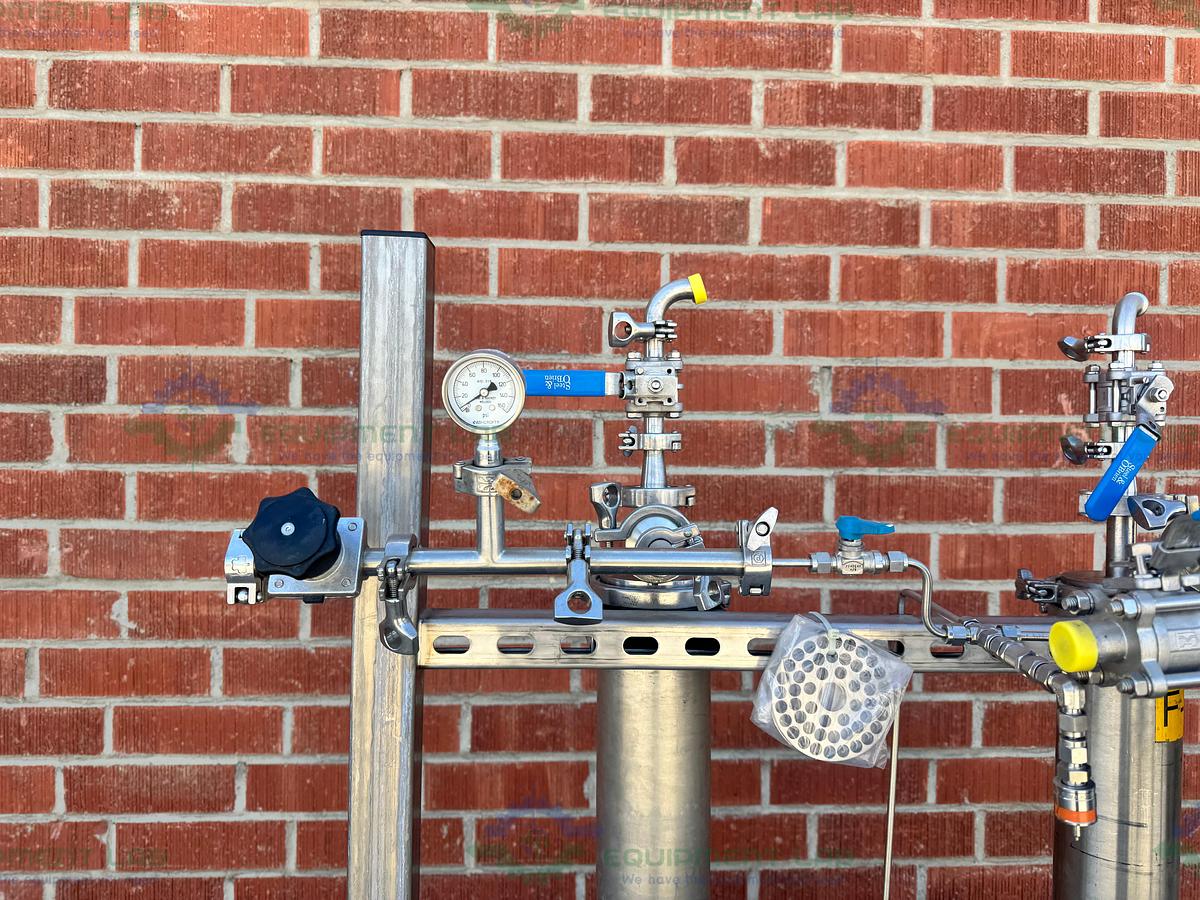 Used Millipore Filtration System w/ Waukesha Cherry 030 Rotary Lobe Pump 5 - 3 HP