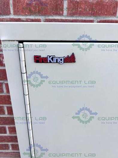 Used FireKing FL2013122041 44" High Two Door, 2 Shelf Fire Resistant Storage Cabinet