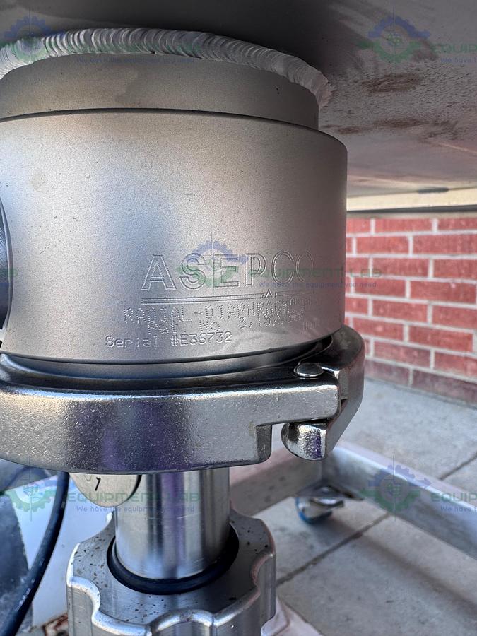 Used Allegheny Bradford 174 Liter Jacketed Nutsche Filter / Agitated Dryer