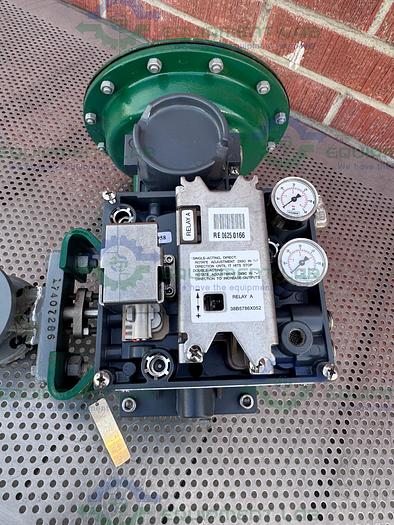 Used Fisher Controls V150 Stainless Steel 1" Air Operated / Pneumatic Vee-Ball Valve