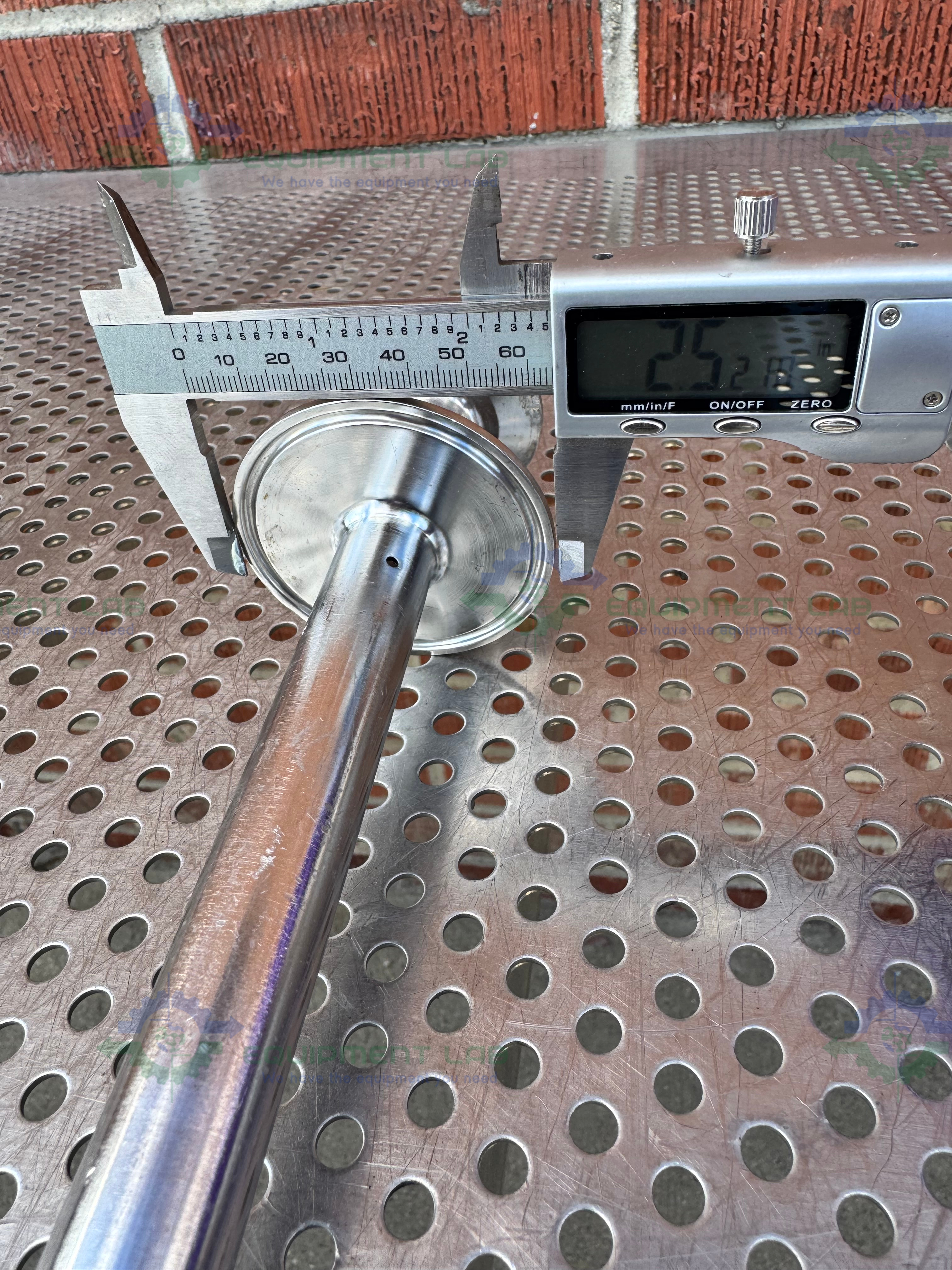 Used Stainless Steel Spray Ball w/ 1.5" to 2.5" Sanitary Fitting