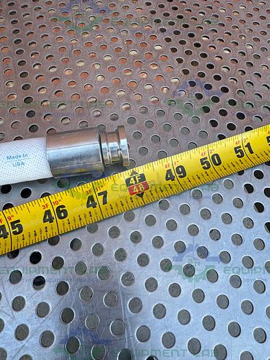 Used Rubber Fab 08RFSV-0500 Silicon Hose 48" w/ 1/2" Sanitary Fitting
