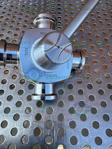 Used GE Healthcare Salvi  DN6 668 4-way 316 Valve 18-5758-01 w/ 1/2" Sanitary Fitting