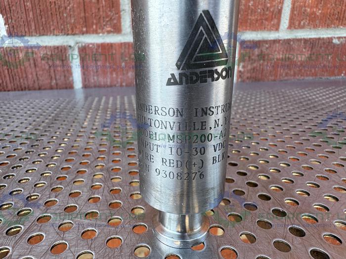 Used Anderson Instrument MSP200-A2 Sensor Transducer 10-30 VDC, 0-30 PSI