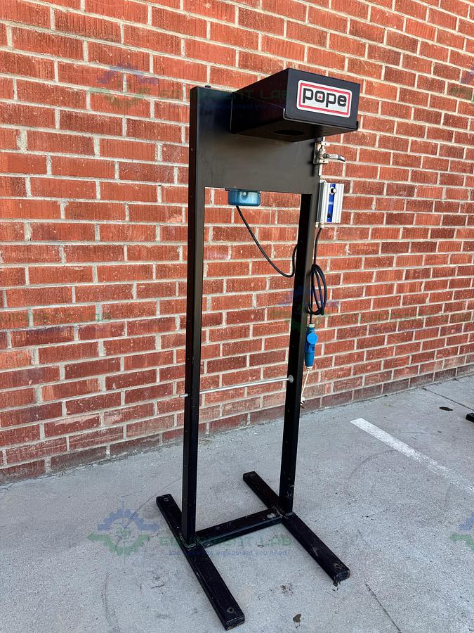 for parts or not working Pope Scientific Wiped Film Evaporator Frame w/ Graham 8050-50 Motor 1/2 HP