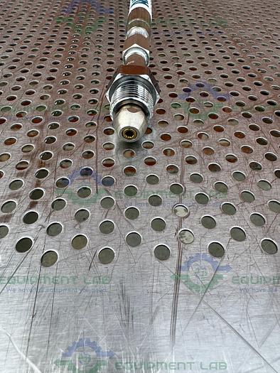 Used Airgas  Stainless Steel Flexible Hose 75" w/ Compression Fitting, Male Threaded