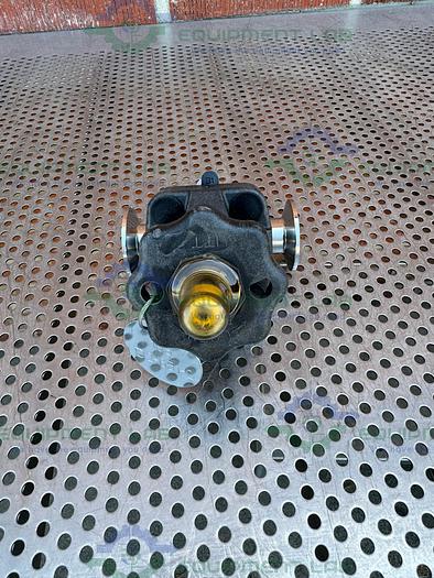 Used ITT Pure Flo Stainless Steel Diaphragm Valve w/  1" Sanitary Fittings