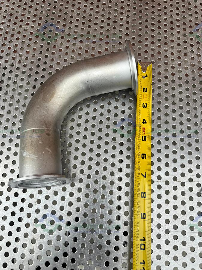 Used Stainless Steel KF 50  Elbow Nipple Vacuum Fitting