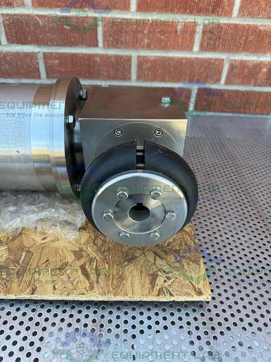 Used Stainless Motors  F2Q4BBOAY Washdown Duty Motor w/ Spiral Bevel Reducer 3PH