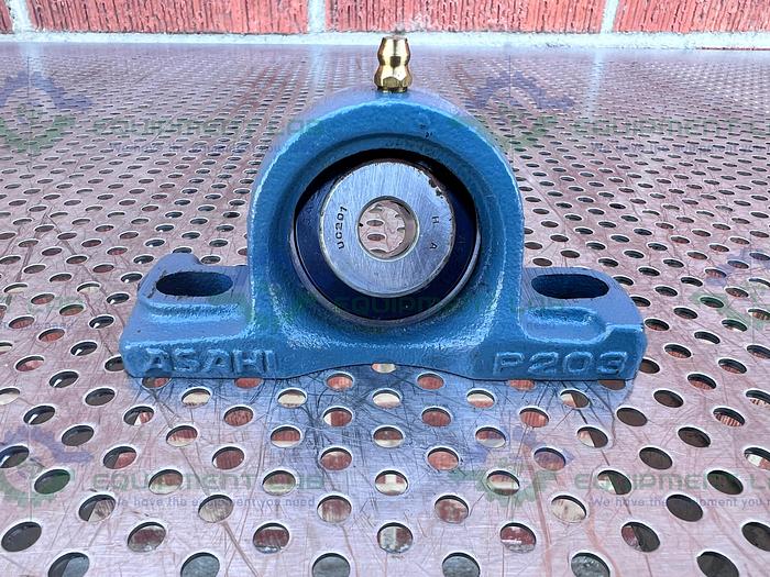 Used Lot of 2 - ASAHI P203 Pillow Block Bearing 11mm x 28mm Bore