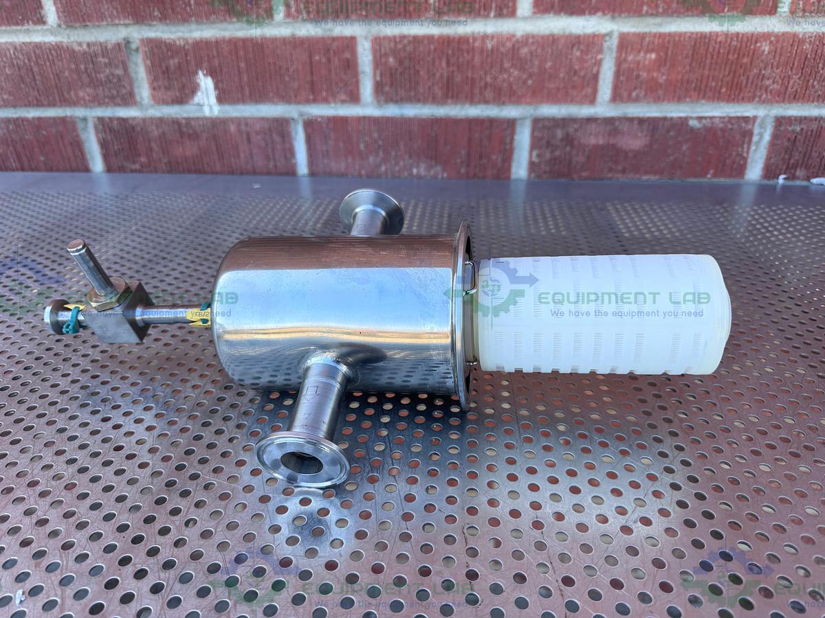 Used Sartorius 7P010QY25SCPGCLB Stainless Steel Filter Housing w/ Filter