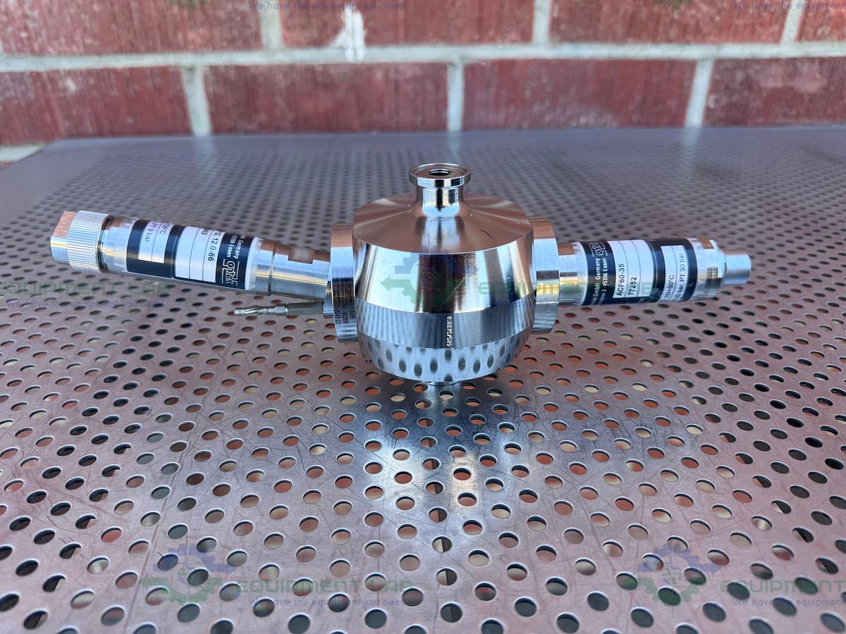 Used Optek ACF60-35 Advanced Conductivity Sensor w/ PF 12 pH Electrode Holder 1/2"