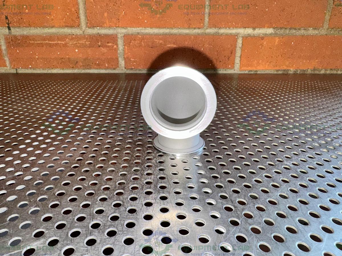 Used Stainless Steel 90 Degree KF 50 Elbow Nipple Vacuum Fitting