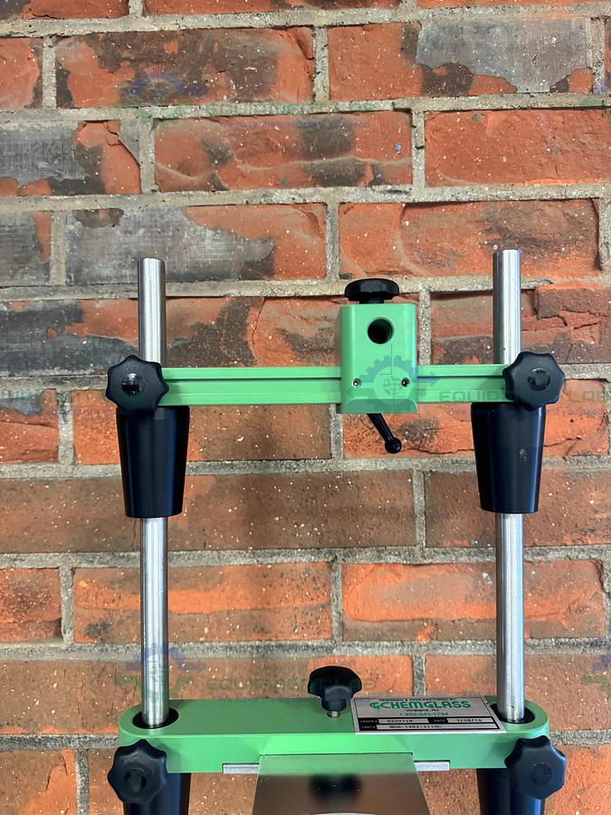 Used Chemglass CHEMRXNHUB Benchtop 2-5 Liter Glass Reactor Support Stand