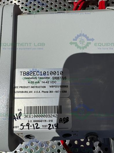 Used ABB  TB82EC1010010 Conductivity Transmitter 4-20 mA w/ Sensor