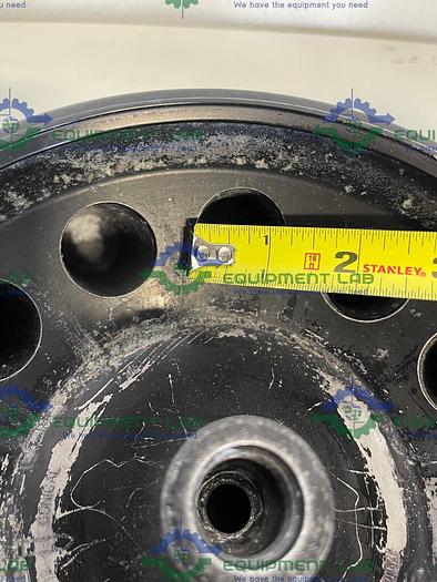 Used Beckman  JA-12 Fixed-Angle Aluminum Rotor- 12 x 50 mL, 12,000 rpm w/ damaged pins