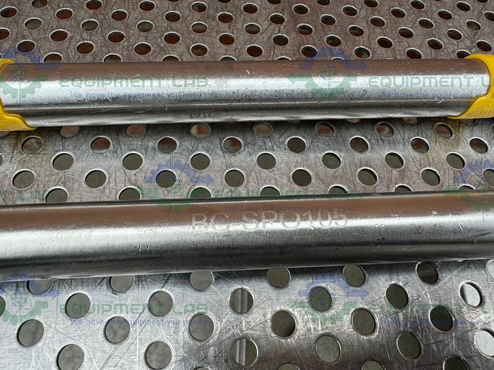 Used Lot of 2 - 316 Stainless Steel Pipe Straight Connector 8" x 3/4"