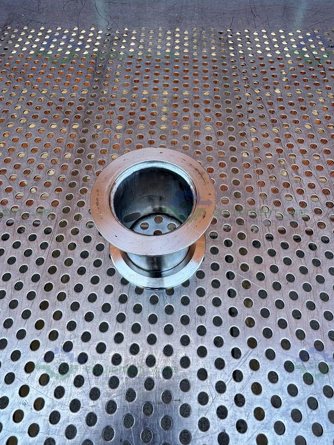 Used Stainless Steel KF 40 Nipple Vacuum Fitting 3" Length