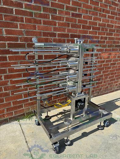 Used Millipore  Stainless Steel Pellicon 2 Cassette Filter Holder Stack of 8