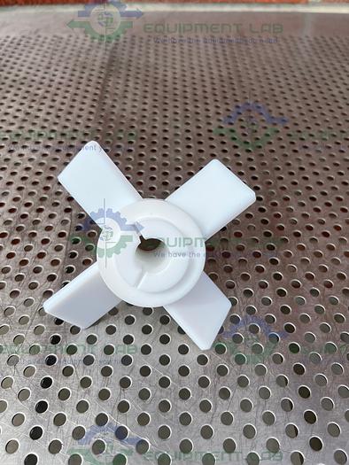 Chemglass CG-2095-02 PTFE Agitator Four Blade, 5" Fits 19mm Shaft 45° Impeller