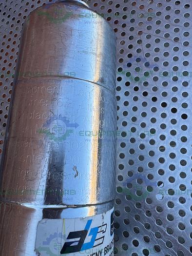 Used Allegheny Bradford 6.2 Liter Stainless Steel Filter Housing 150 PSIG