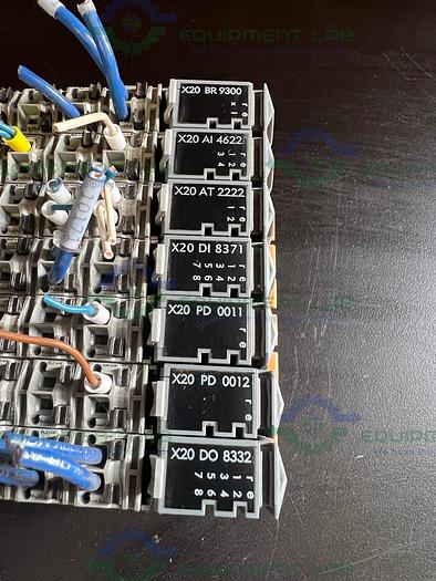 Used B&R  X20 AT 2222 PLC Module w/ X20 BR 9300, X20 AI 4622, X20 PD 0011, X20 PD 0012