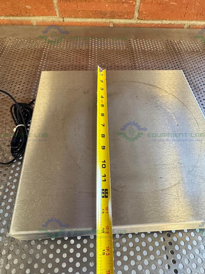 Used NCI 3733LP Stainless Steel Benchtop Scale 250 LBS Capacity, 14" x 14"