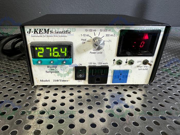 Used J-Kem Scientific  210 Timer Temperature Controller 120 VAC, 1200 Watts