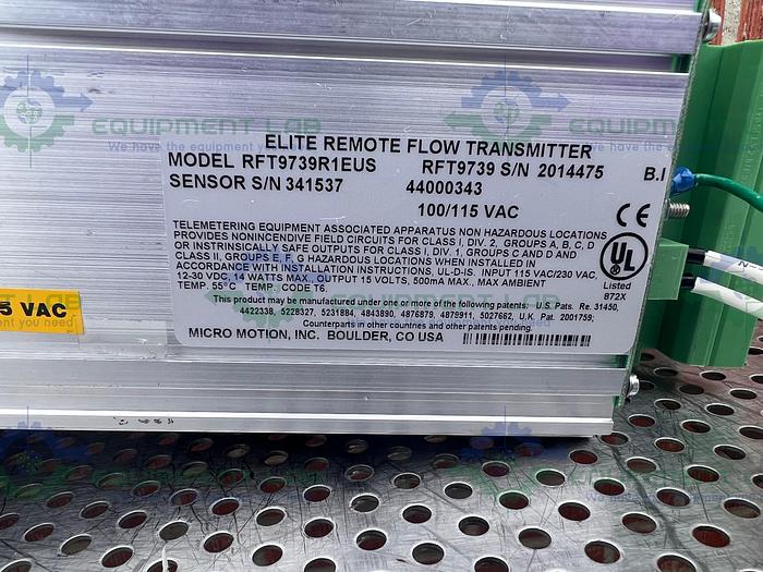 Used Lot of 2 - Micro Motion RFT9739R1EUS Elite Remote Flow Transmitter