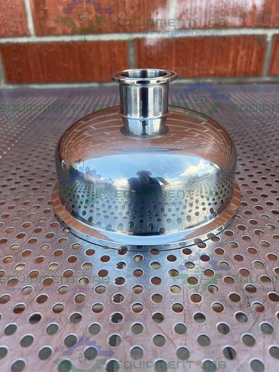 Used Stainless Steel  Cylindrical Reducer 1 1/2" to 6 1/2" Sanitary Fittings