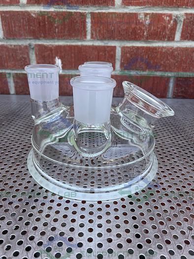 Used Chemglass CG-1946-50 Reaction Vessel 5 Neck Lid 200MM, 45/50 Joints.