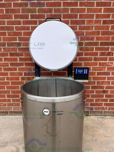 Used CHART MVE 1400 Series Liquid Nitrogen Cryogenic Storage Tank w/ TEC 3000