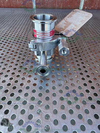 Used BS&B GR-C Safety Head 1 1/2" Fitting w/ 45 PSIG Rupture Disc, 1/2" Tee Fitting