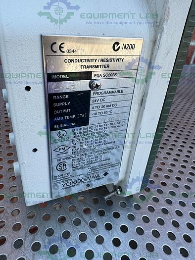 Used Yokogawa EXA PH202S-A-E Conductivity / Resistivity Transmitter 24 VDC