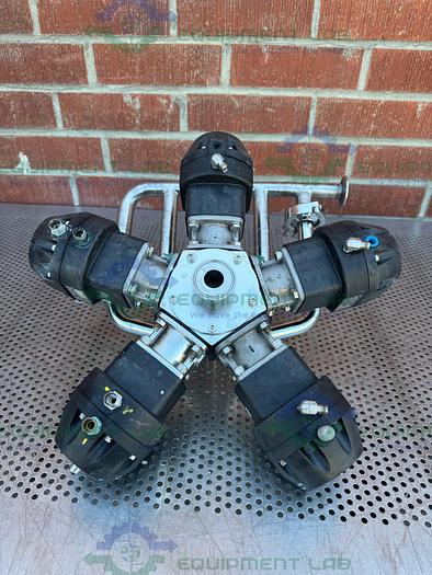Used 5 ITT Pure Flo Advantage Stainless Steel Diaphragm Valve w/ 1" Sanitary Fitting
