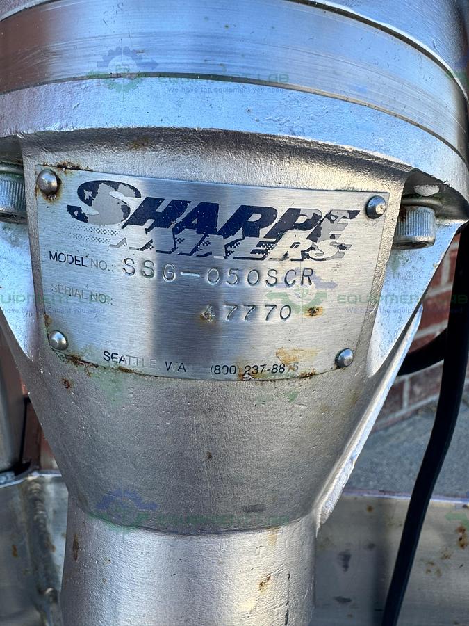 Used Sharpe Mixers SSG-050SCR Portable Mixer w/ VFD, 1/2 HP Motor, Two Impellers