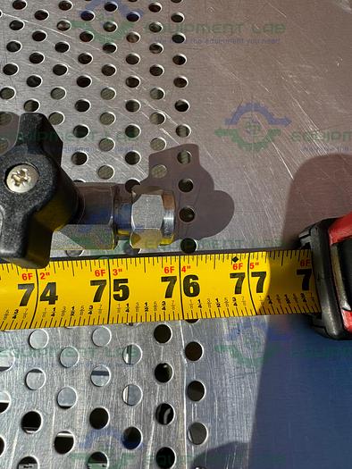 Used Huber  Insulated Flexible Chiller Hose 76" w/ Valve 3/8" Male Threaded Fitting