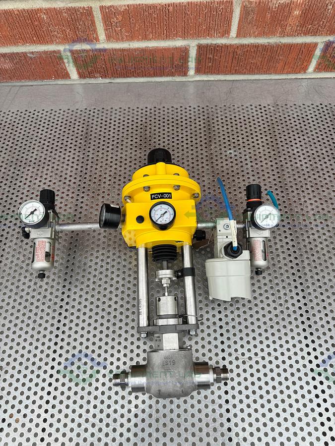 Used Kammer Valves 185037 Pneumatic Valve w/ ABB TEIP 11 I/P-Umformer/Converter