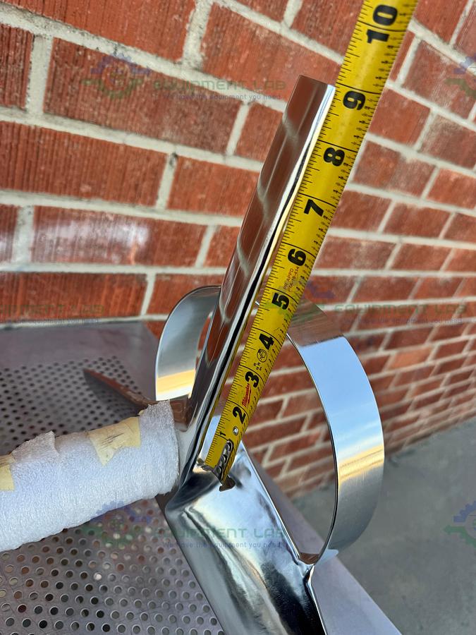 SPX Stainless Steel Mixing Tank Impeller 100" x 14" x 1.5" w/ Flange Fitting