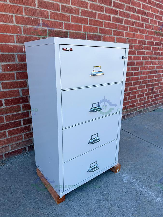 Used FireKing Fire-Resistant File Cabinet 52" x 31" x 22" w/ 4 Drawer MFG 2019