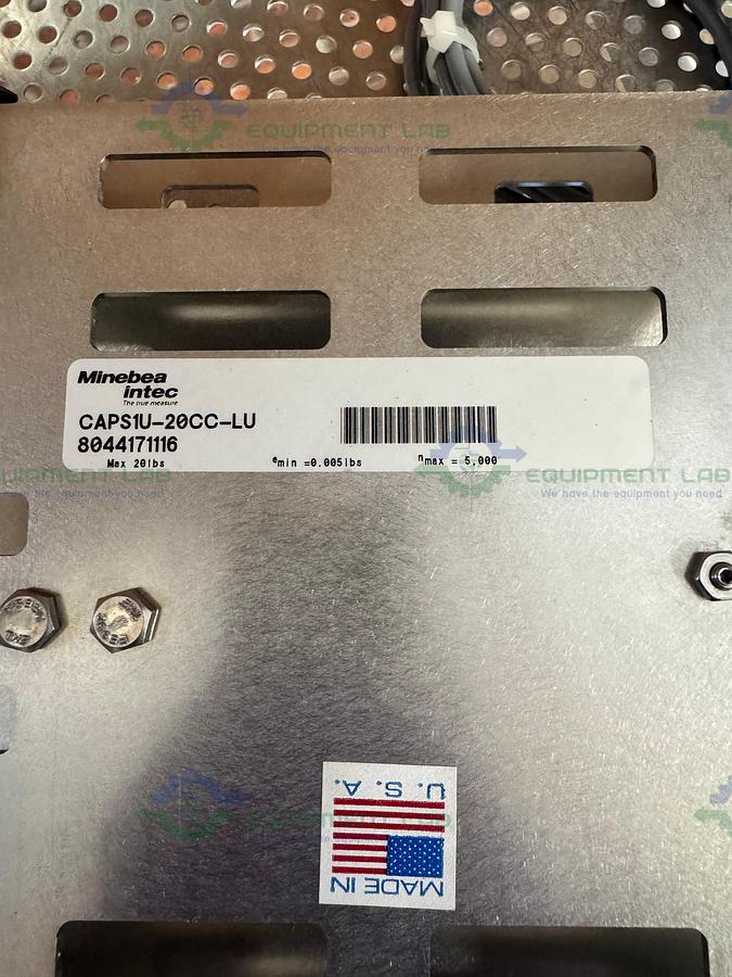 Used Minebea Intec CAPS1U-20CC-LU Stainless Steel Scale 10x10 w/ MIS2UR-V2, 30 LBS CAPS1U-20CC-LU Stainless Steel Scale 10x10 w/ MIS2UR-V2, 30 LBS