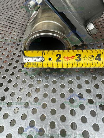 Used 2 Gemu Stainless Steel  Diaphragm Valve w/ 2" to 1/2" Sanitary Fittings