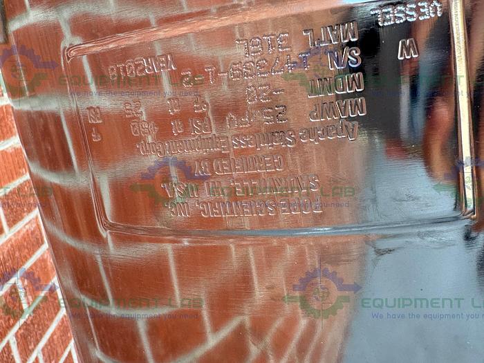 Pope Scientific Wiped Film Evaporator 6" Chamber / Vessel w/ Wipes