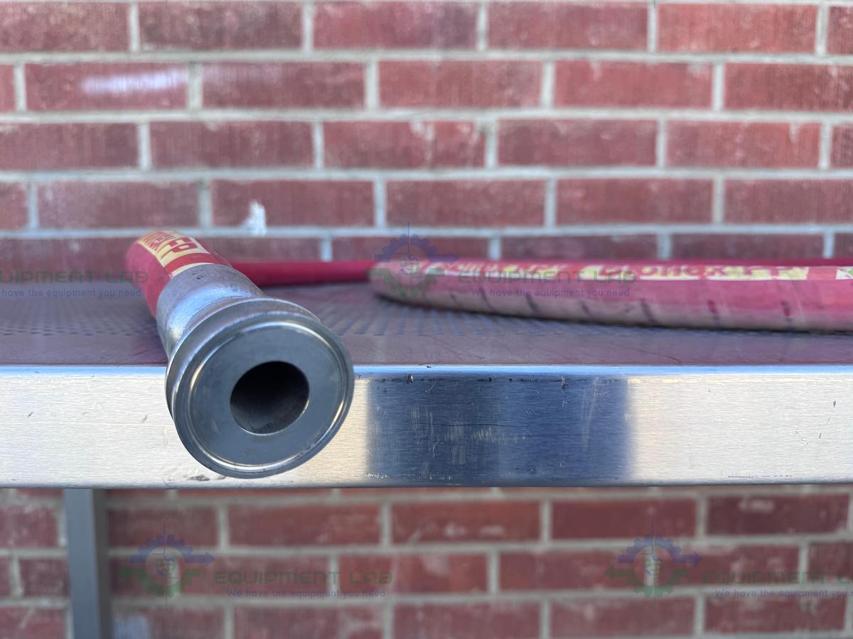 Used BioFlex RC 185" Aflex Hose w/ 1" Sanitary Fitting 1" Sanitary Fitting to NPT
