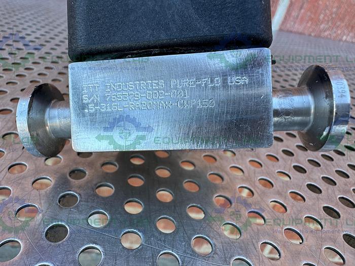 Used ITT Pure Flo .5-316L- RA20MAX-CWP150 Diaphragm Valve w/ 1/2" Sanitary Fitting