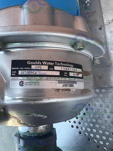 Used Goulds Water Technology  NPE Centrifugal Pump w/ Nema Premium 2 HP Motor
